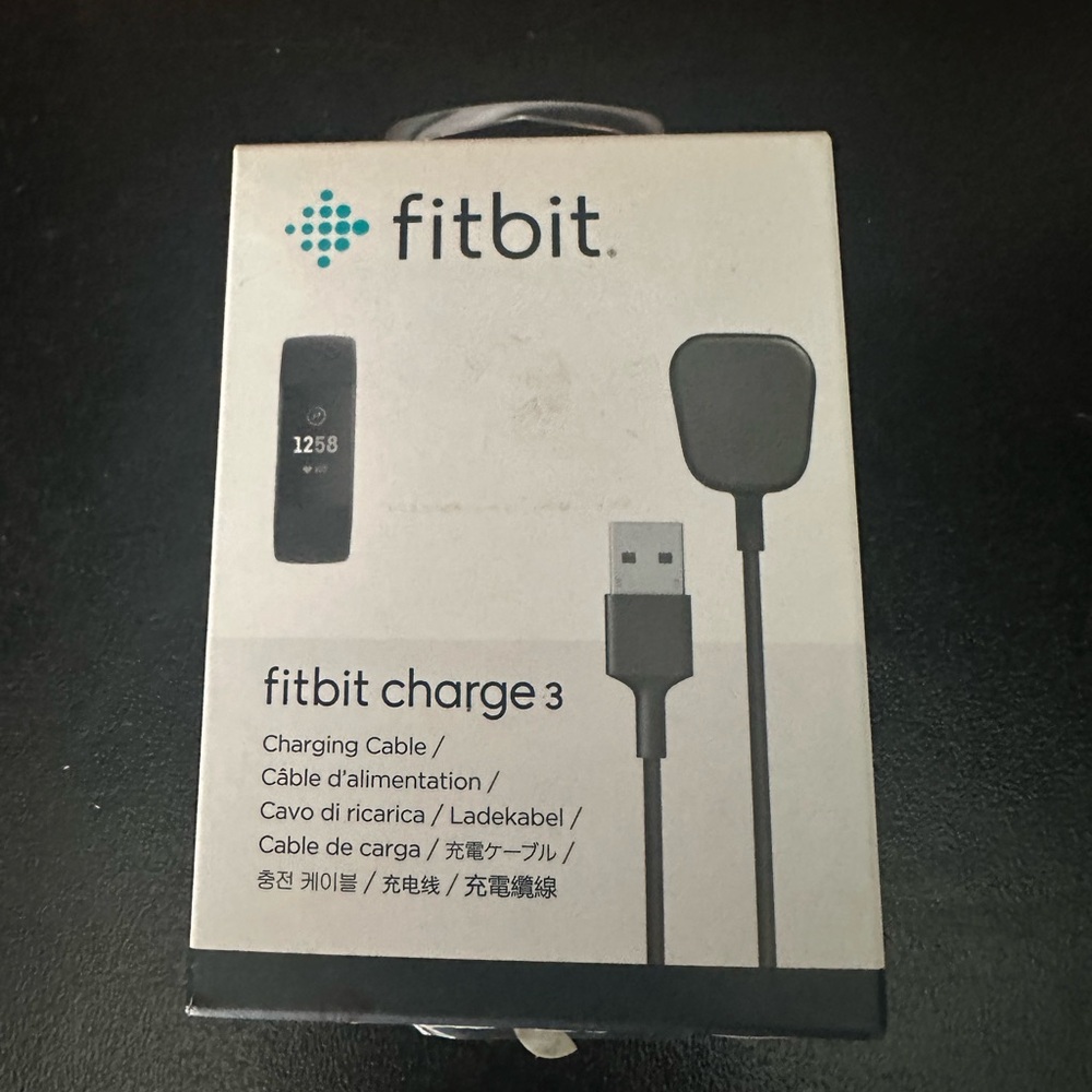 Fitbit Charge 3 Black Charging Cable